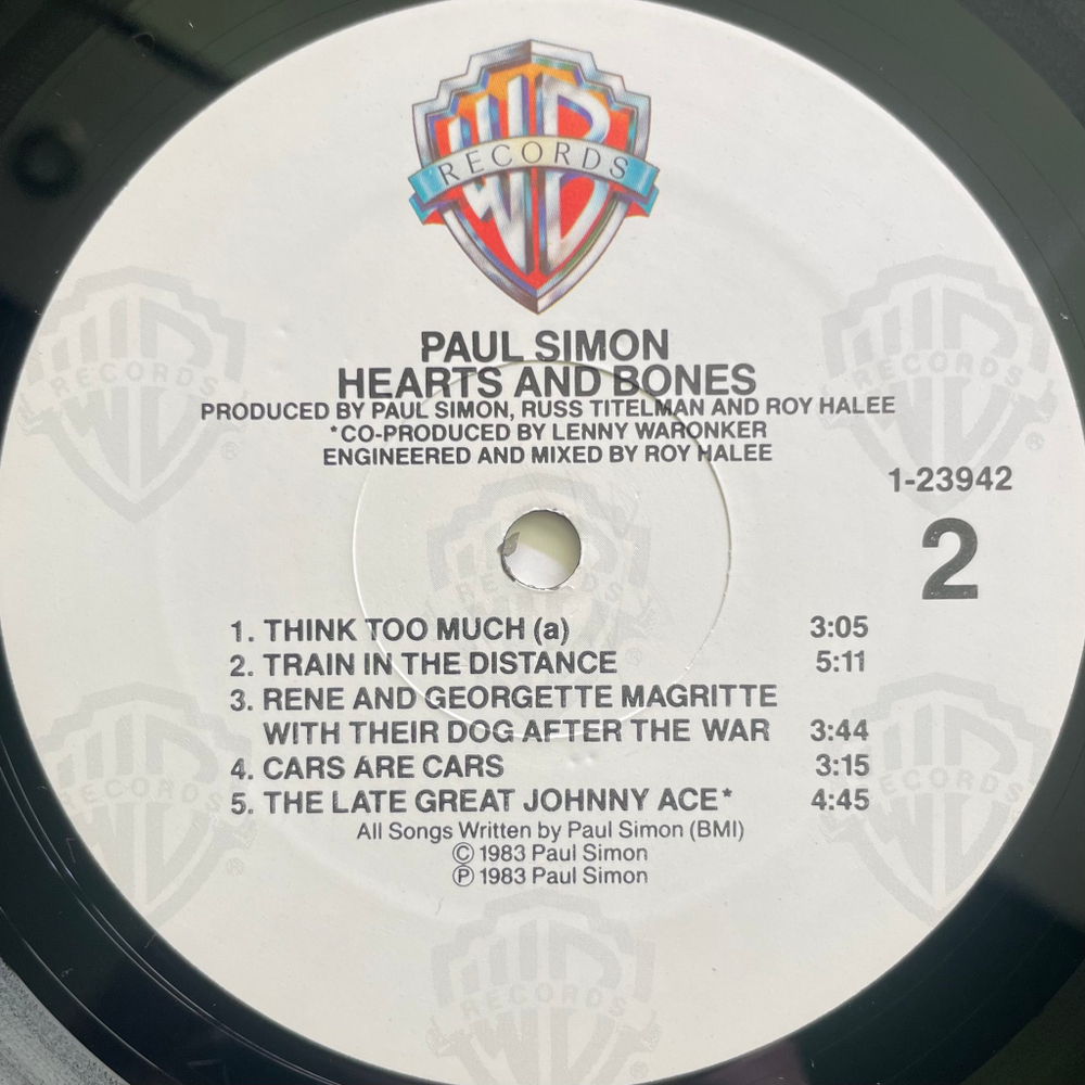 Paul Simon ‎– Hearts And Bones (США 1983г.)
