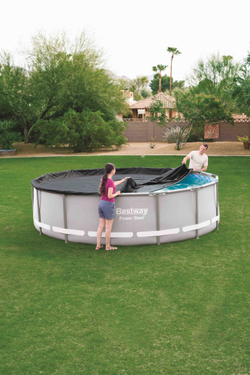 Тент для каркасного бассейна Steel Pro MAX Pools, Power Steel Pools 427 см (d 430 см) (Bestway 58248 BW)