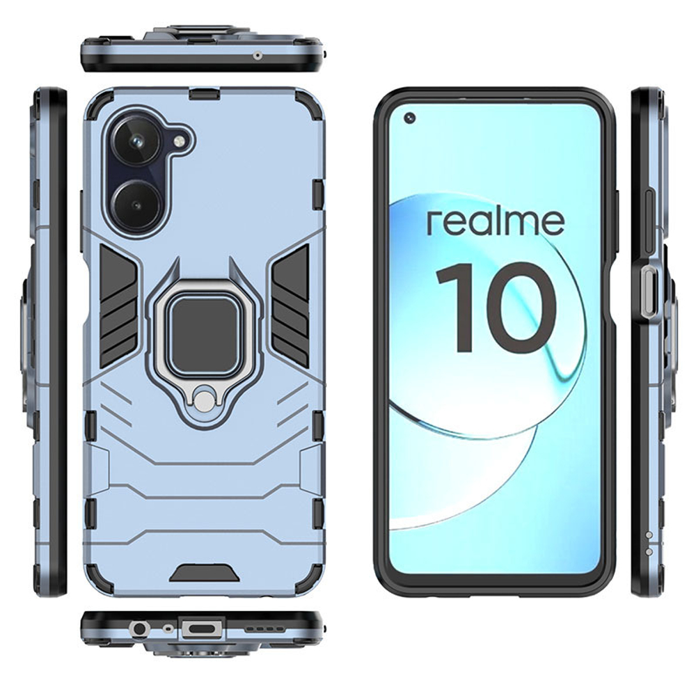Противоударный чехол с кольцом Panther Case для Realme 10