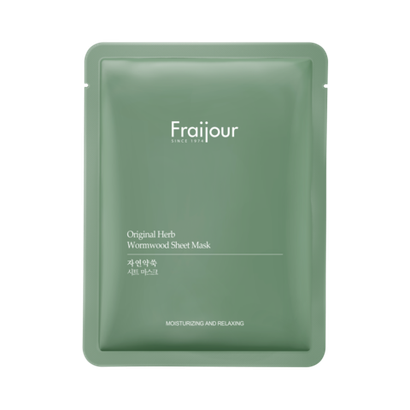 Evas Fraijour Original Herb Wormwood Sheet Mask успокаивающая тканевая маска с полынью