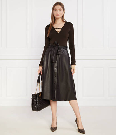 Боди GUESS - коричневый(W2BP64 KBEL2)