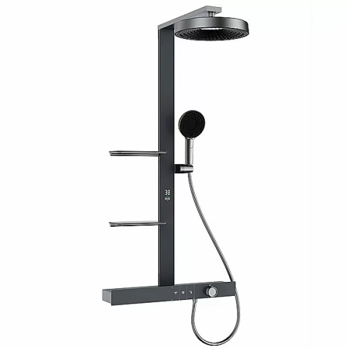 Душевая система Black&White Gravity 9005NGM оружейная сталь
