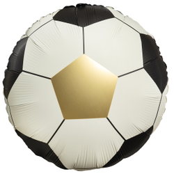 Шар (18''/46 см) Круг, Футбольный мяч, Сатин, 1 шт. Е152