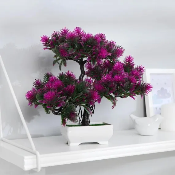 Бонсай в горшке &quot;Мелкие пушистики&quot; 26х24 см, микс