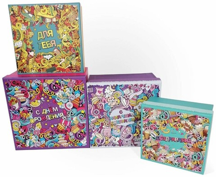 Коробка Поздравление 21*21*11