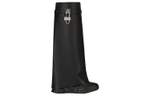 Givenchy Shark Lock Leather Knee high Boots Women"s Black