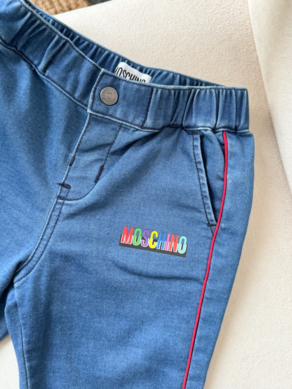 Хлопковые брюки Moschino, 80