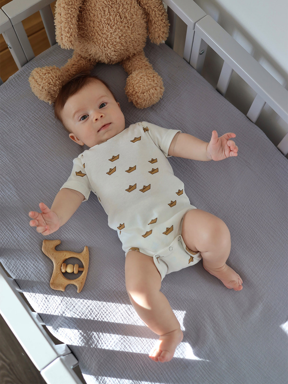 Боди Mjölk Бумажные кораблики