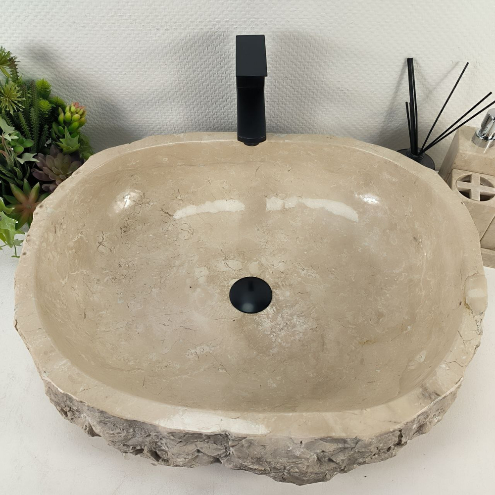 Раковина из мрамора Erozy Cream EM-65030 63*50*16 0878