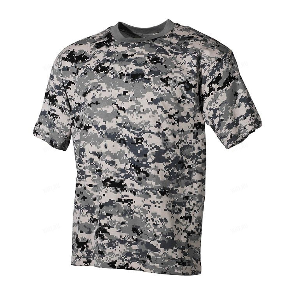 Футболка MFH US T-Shirt, 170g/m², камуфляж - Digital Urban