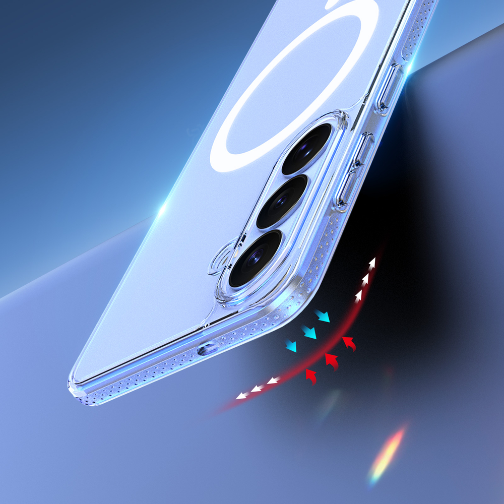 Усиленный прозрачный чехол с MagSafe для Samsung Galaxy S26, серия Clin Mag Series от Dux Ducis