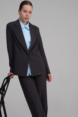 Жакет женский 4548зпа, Темно-серый #513ТСе044548зпа