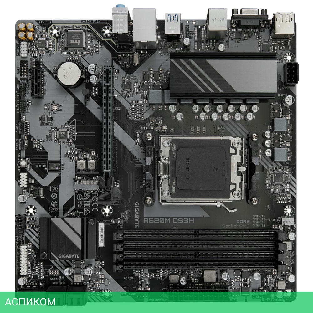 Материнская плата GigaByte A620M DS3H rev. 1.1