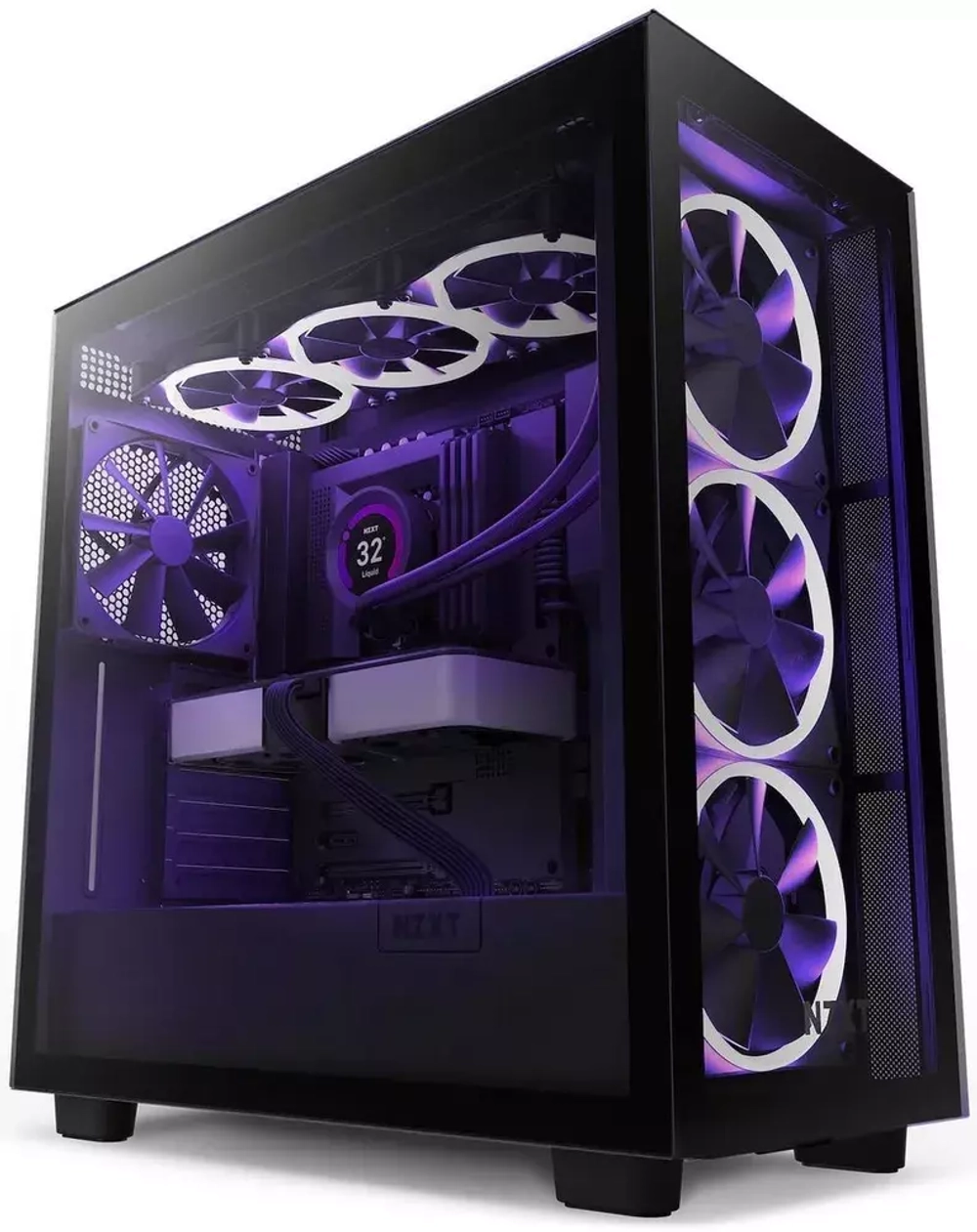 Корпус NZXT H7 Elite RGB Window Mini-ITX, Micro-ATX, ATX Black (CM-H71EB-02) RTL