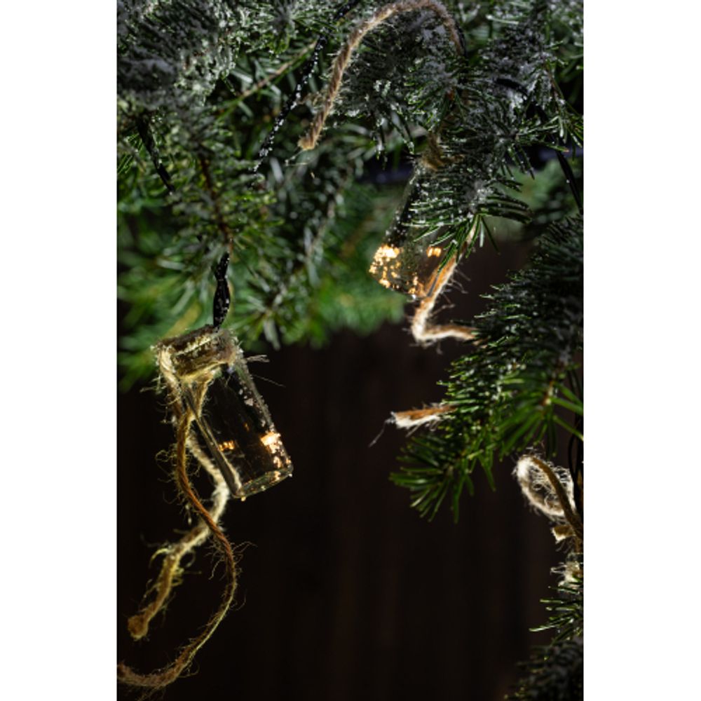 Садовая гирлянда ЭРА ERAGS08-05 на солнечной батарее теплый свет 10 LED 3,8 м