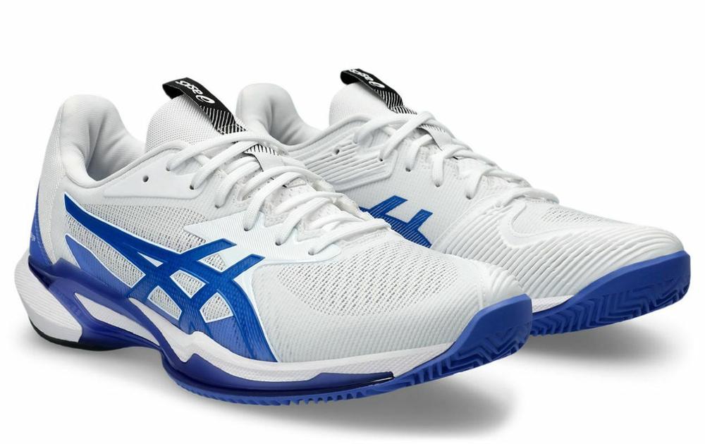 Мужские кроссовки теннисные Asics Solution Speed FF 3 Clay - white/tuna blue