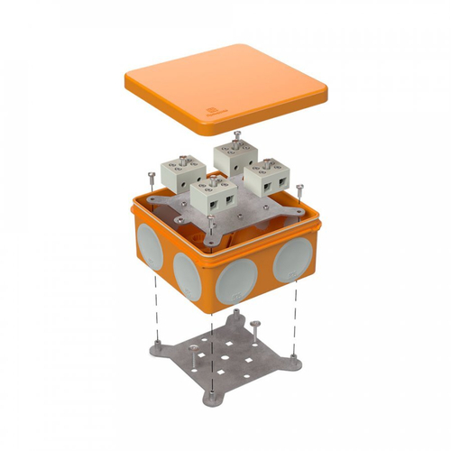 Коробка огнестойкая для о/п 60-0300-FR10.0-8 Е15-Е120 100х100х50 двухкомпонентная Промрукав