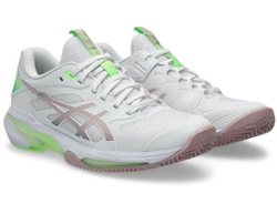 Женские Кроссовки теннисные Asics Solution Speed FF 4 Clay - white/morganite