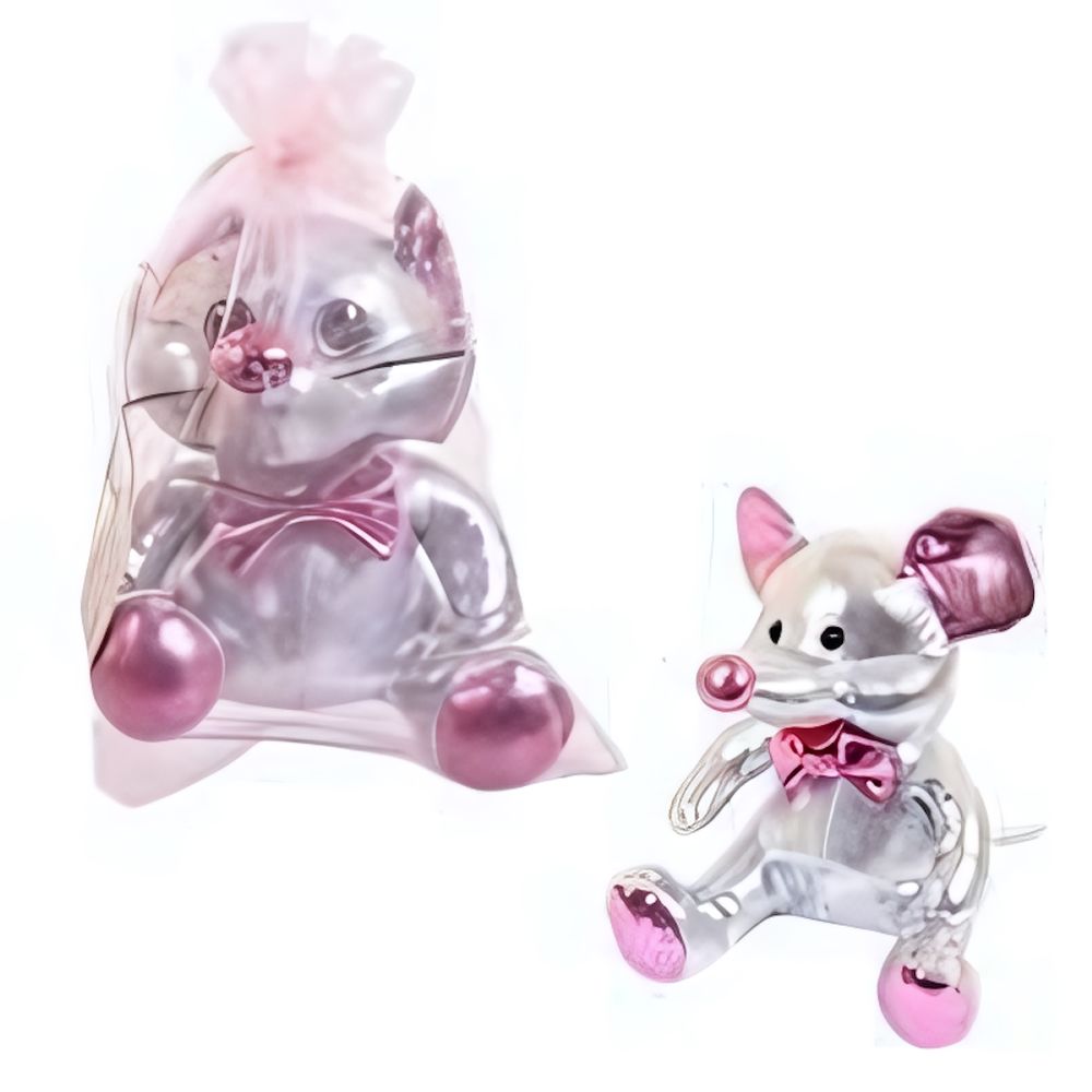 Мышка серебристая, 16 см. Серия "Металлик" (ABtoys)