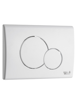 Кнопка белая нажимная для инсталляции WeltWasser  WW MARBERG 507 RD GL-WT  10000010236  Круглая