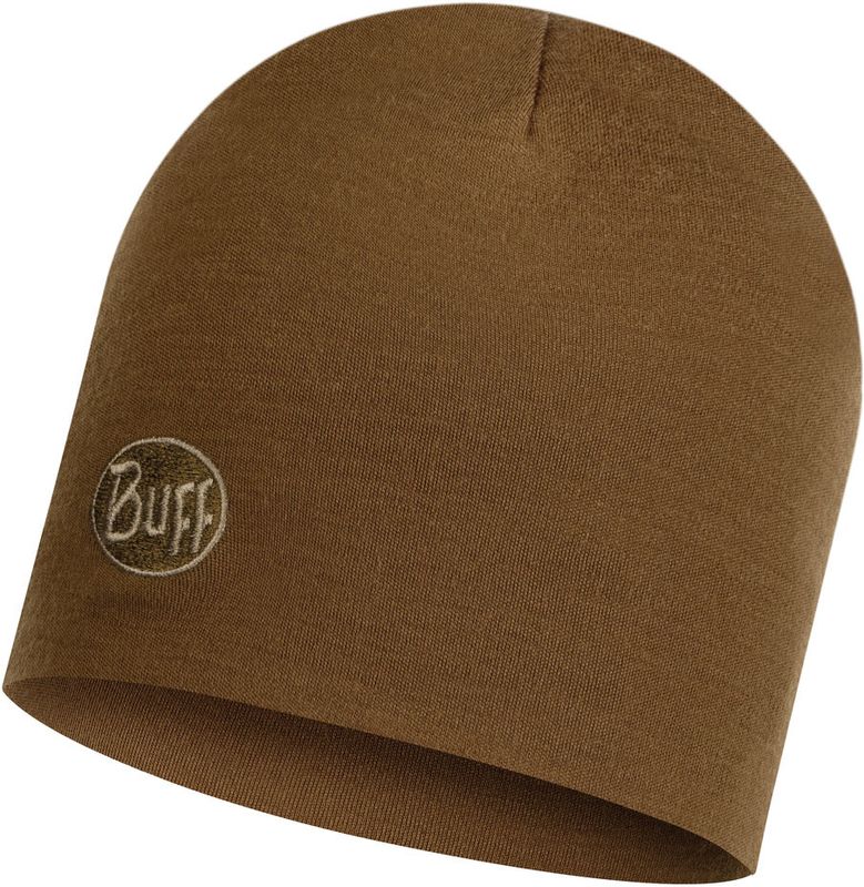 Теплая шерстяная шапка Buff Hat Wool Heavyweight Solid Tundra Khaki Фото 1