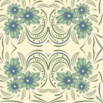 Folk flowers print Floral pattern Ethnic art