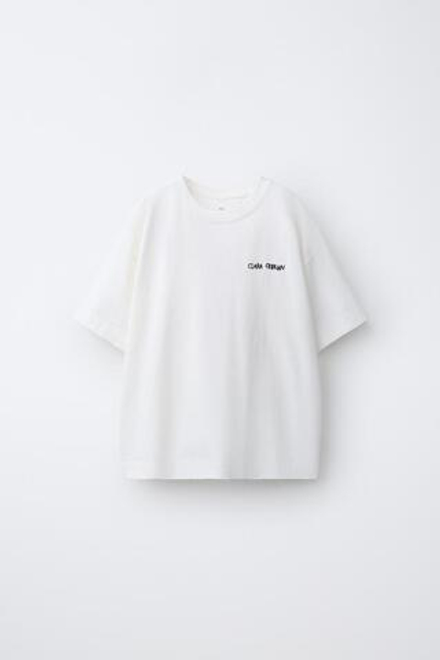 ZARA ФУТБОЛКА CLARA CEBRIAN ©, БЕЛЫЙ