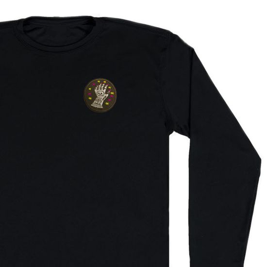 Нашивка термоаппликация на одежду и на рюкзак. Tattooed Hand