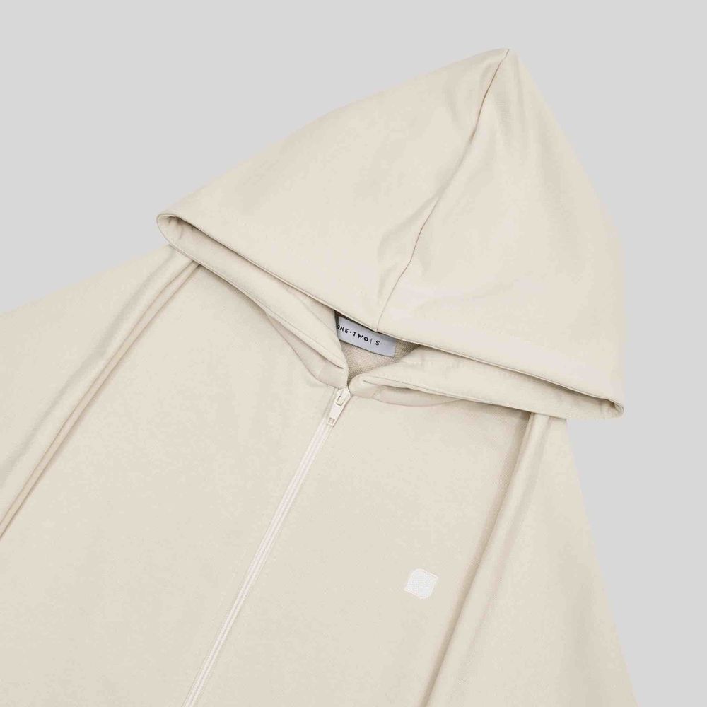 Худи One Two Zip-Up Hoodie Logo Turtledove бежевый
