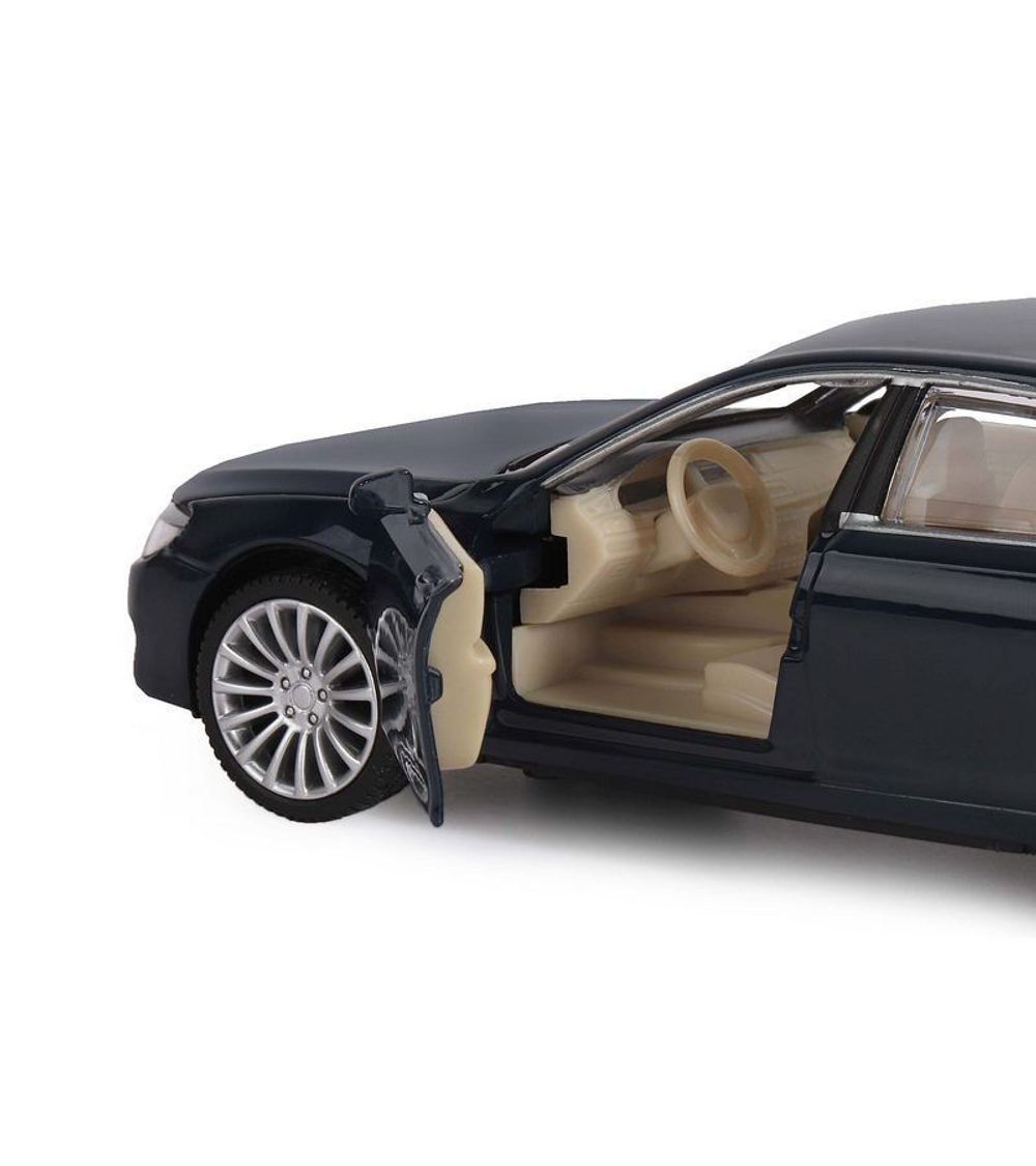 Машина "АВТОПАНОРАМА" BMW 760LI, синий, 1/34, свет, звук, инерция, в/к 17,5*13,5*9 см