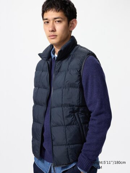 UNIQLO Жилет PUFFERTECH, темно-синий