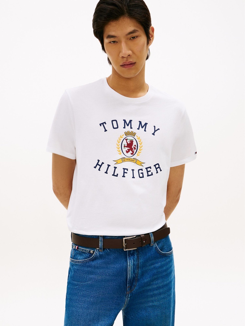 Футболка Tommy Hilfiger Crest Logo Optic White
