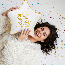 К 18" РУС GLAM СИЯЙ ЗВЕЗДА