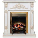 Каминокомплект Real Flame Anita WT с очагом Fobos Lux Brass