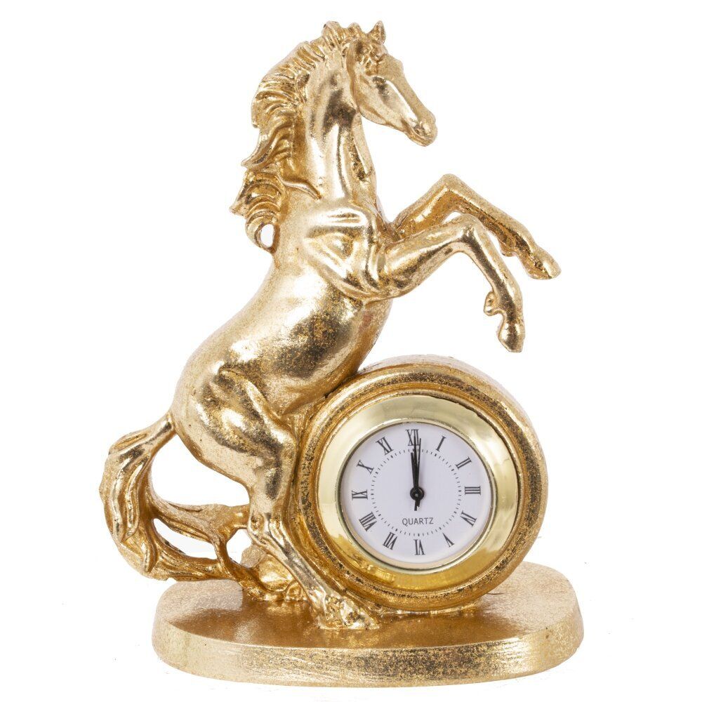GAEM Фигурка декоративная "Лошадь" с часами (LR41x1), L8,5 W5 H12 см