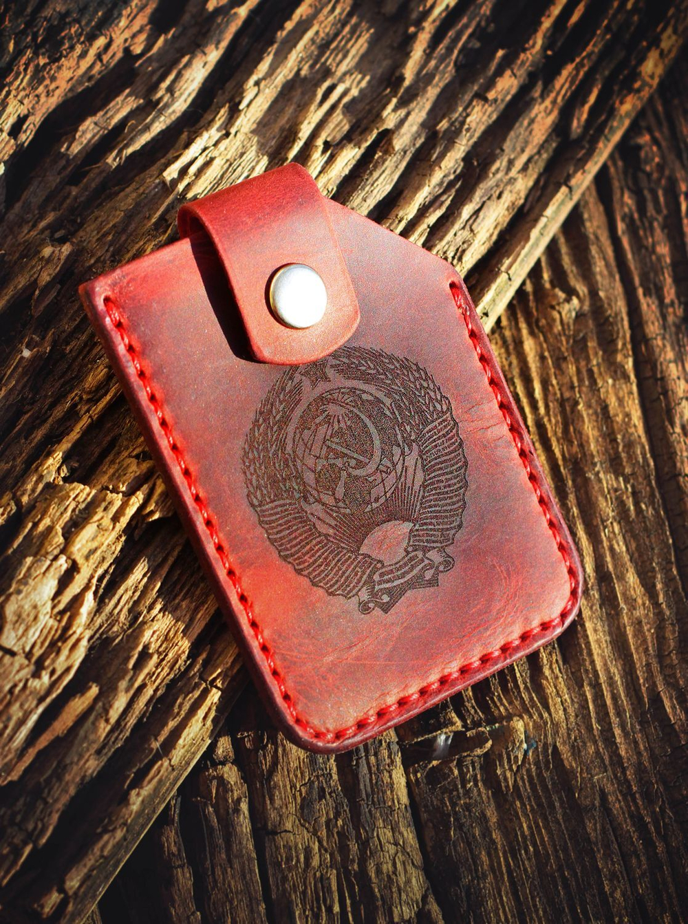 Кожаная визитница