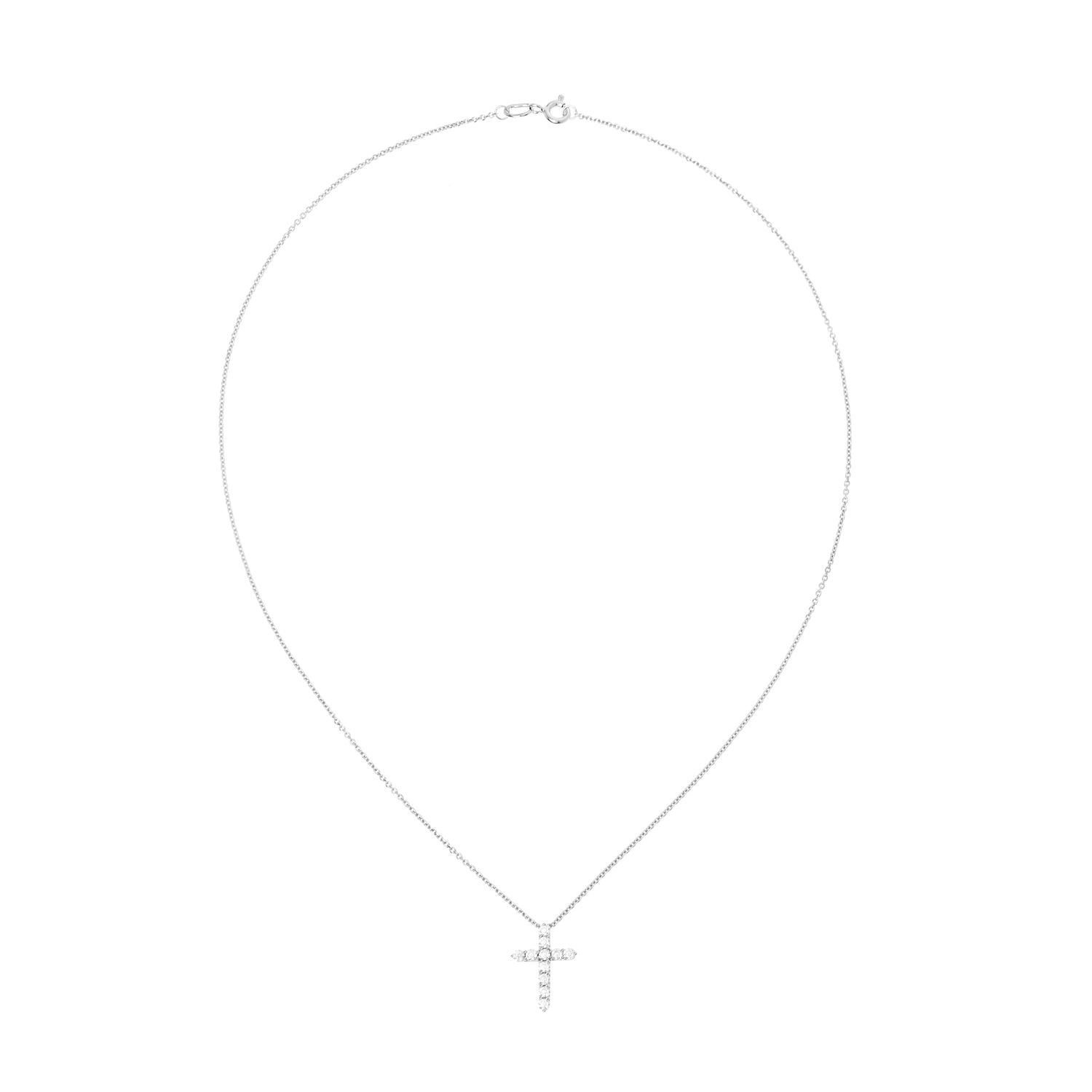 Колье Lab Grown Classic Cross - 2.0 mm