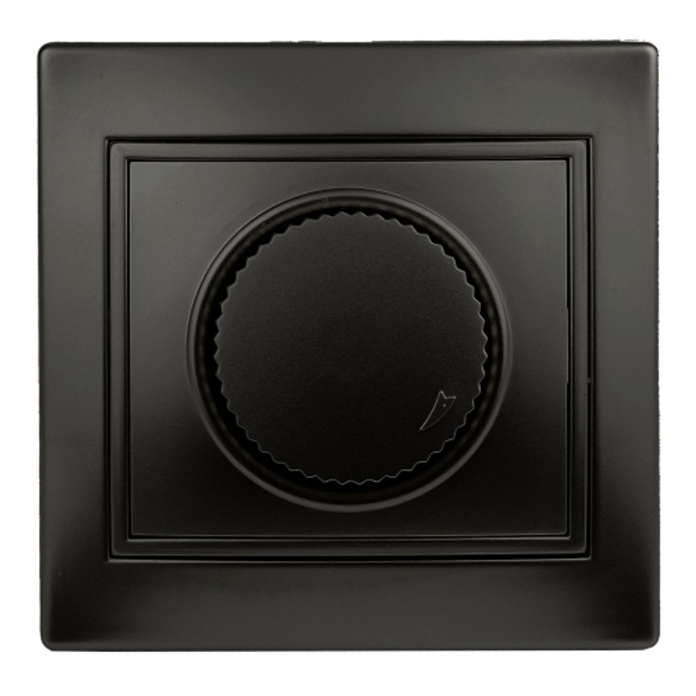 Светорегулятор Intro Plano 1-401-05 (диммер) поворотный, 600Вт 230В, IP20, СУ, антрацит