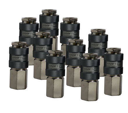 KraftWell KRW-QC14FF-10 БРС "мама", резьба F1/4", 10 шт