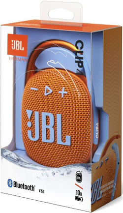 Акустическая система JBL Clip 4, оранжевая JBLCLIP4ORG