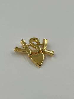 Брошь с сердечком YSL