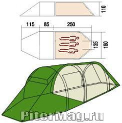 Туристическая палатка Red Fox Fox Coupe 3