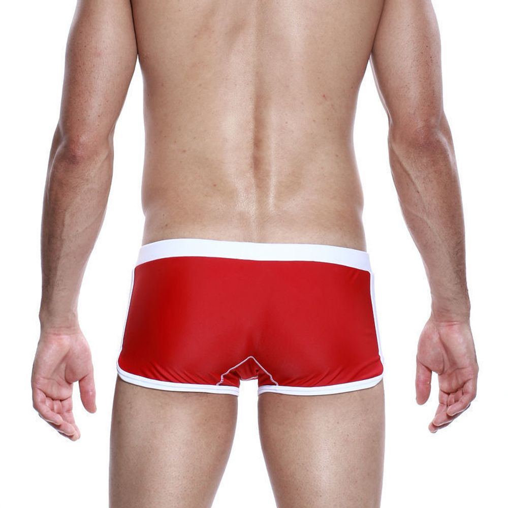 Мужские плавки боксеры красные Seobean Surf Swim Boxers