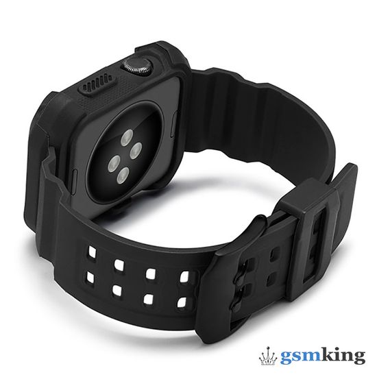 Protective Silicone Case Black (Чёрный) for Apple Watch 38mm/40mm