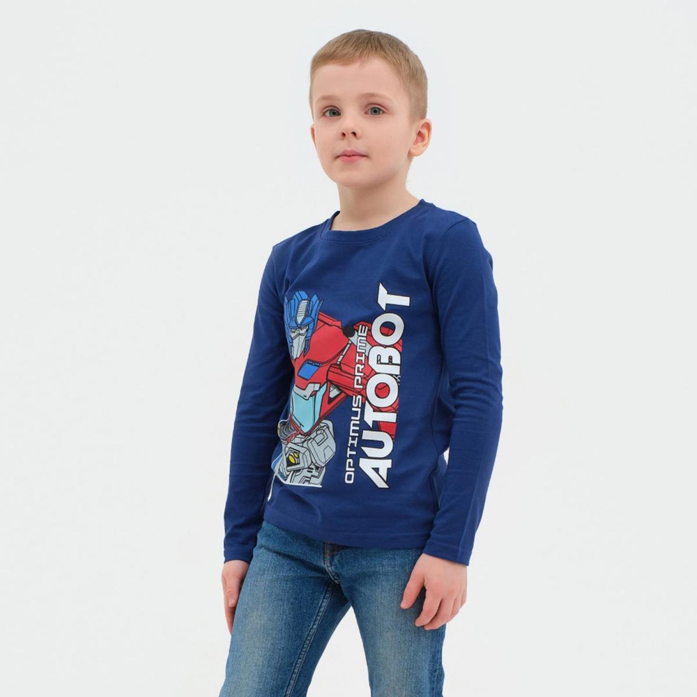 Лонгслив для мальчиков "Оптимус Прайм" р.98-104 7453096 (Transformers)