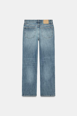 ZARA ДЖИНСЫ BOOTCUT СО СРЕДНЕЙ ПОСАДКОЙ — ZW COLLECTION, ВЫЦВЕТШИЙ СИНИЙ