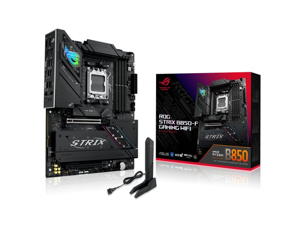 Материнская плата Asus Rog Strix B850-f Gaming Wifi, Socket AM5, AMD B850, ATX, RTL [90MB1J70-M0EAY0]