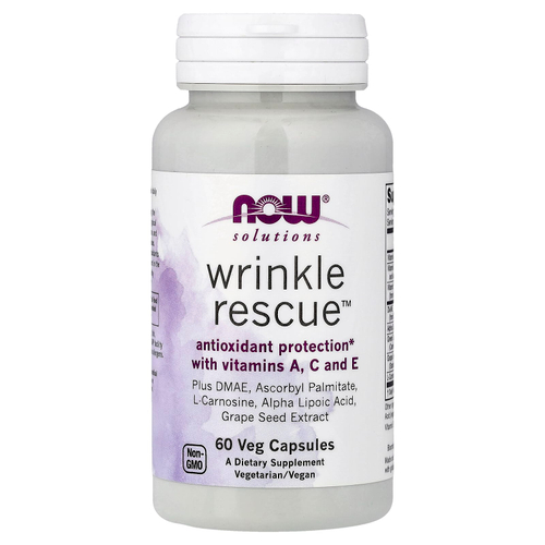 NOW Foods, Solutions, Wrinkle Rescue™, 60 растительных капсул