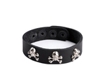 Браслет "Веселый Роджер" (Цвет: черный)