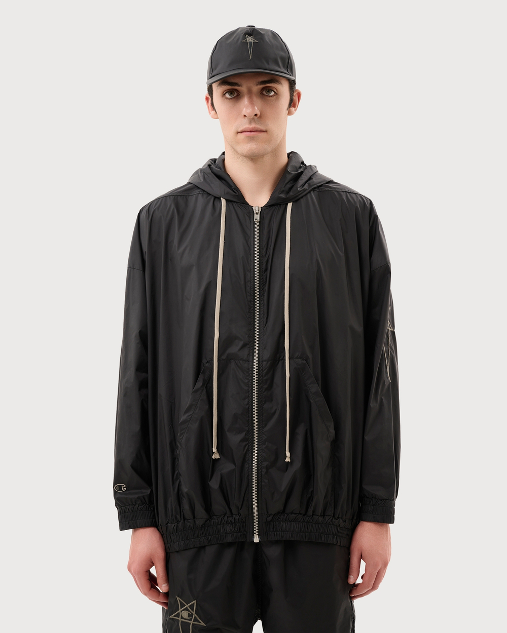 RICK OWENS X CHAMPION КУРТКА ЧЕРНАЯ JUMBO JASON'S
